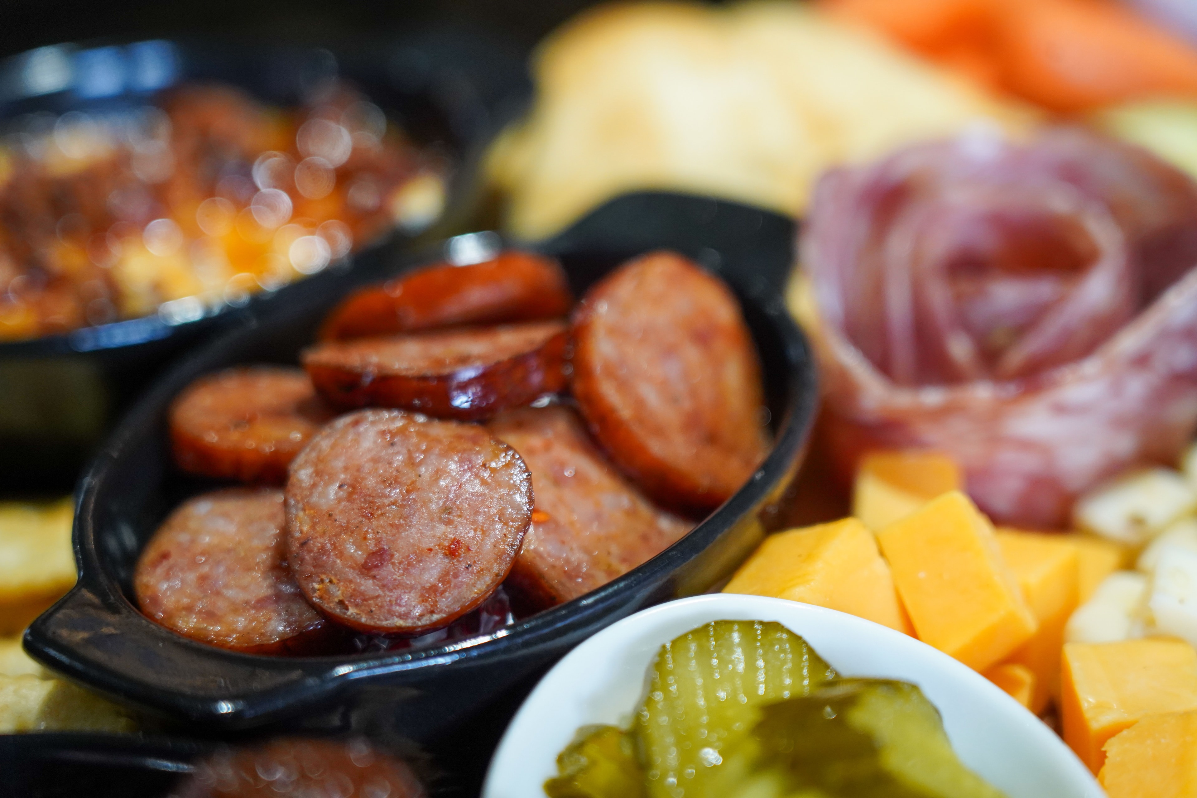 Artisan small bites and charcuterie at Wine Not Lounge